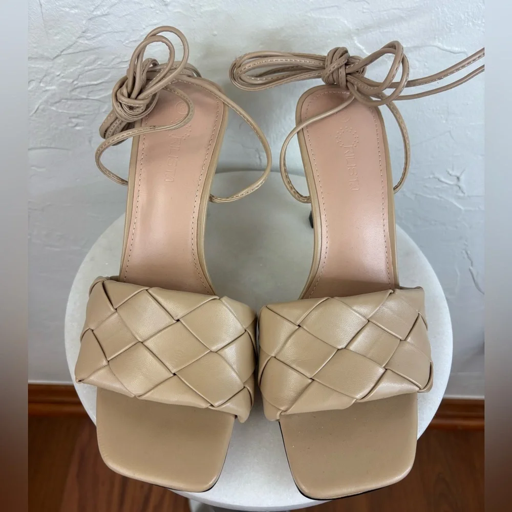 N/A strappy leather